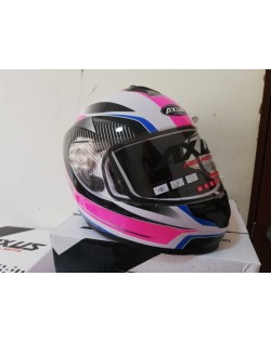 Casco AXUS Galaxy Rosa Doble Certificacion