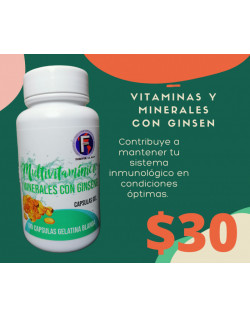 Multivitaminas con minerales y Ginseng